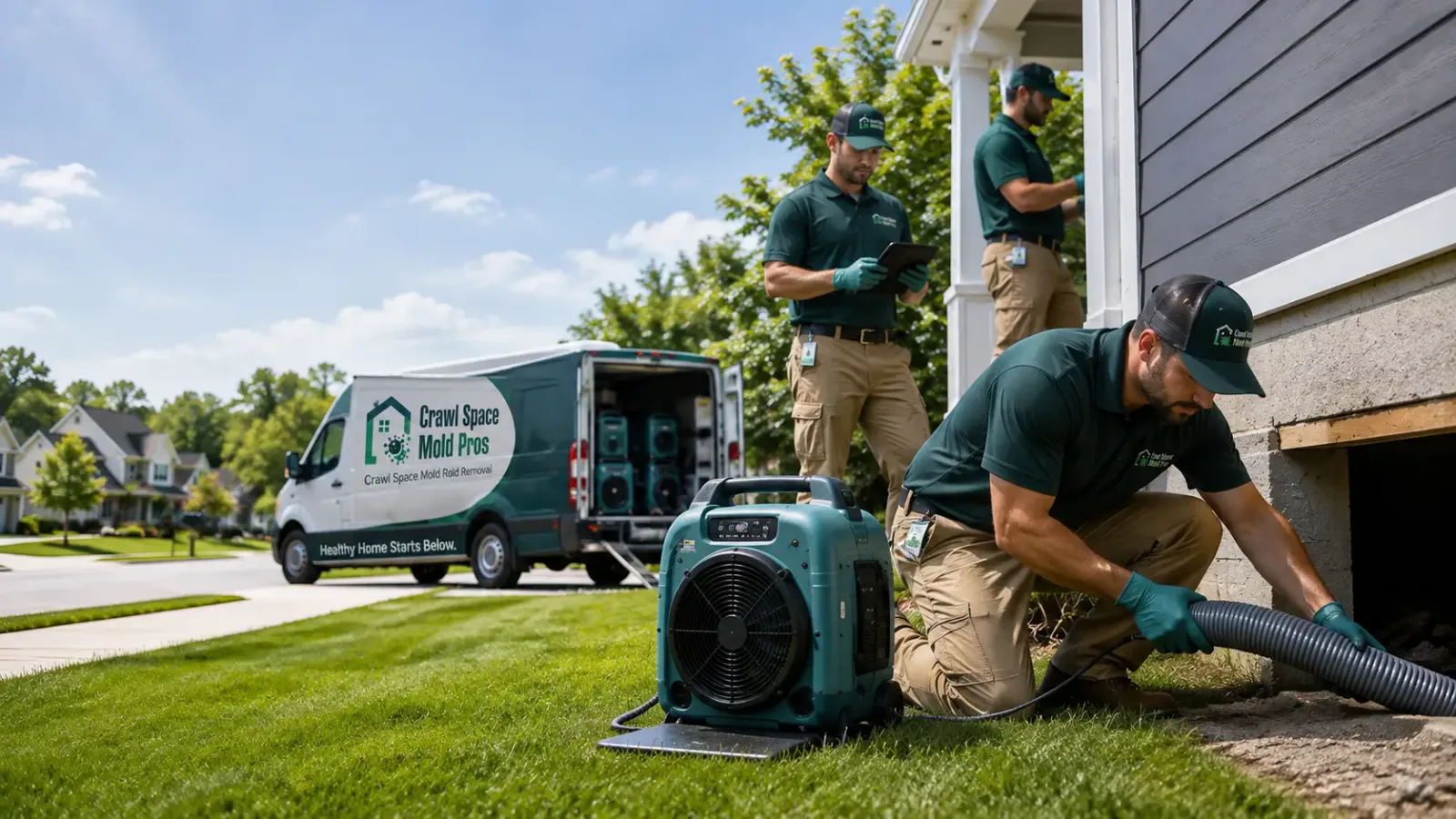 Crawl Space Mold Removal in Merriam, KS